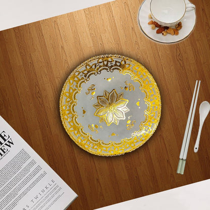 Fancy Dining Table Mat (Net Design) – Elegant Washable Table Placemat - Saadiq.pk