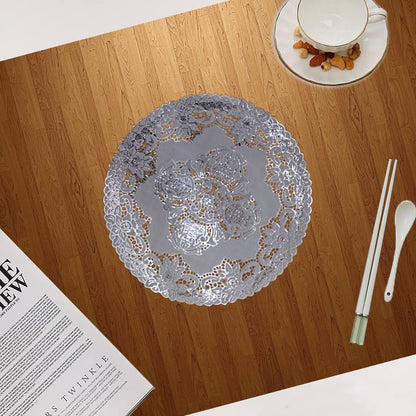 Fancy Dining Table Mat (Net Design) – Elegant Washable Table Placemat - Saadiq.pk