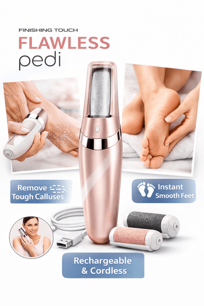 Flawless Finishing Touch Pedi Rechargeable Tool - Electric Foot Callus Remover - Saadiq.pk