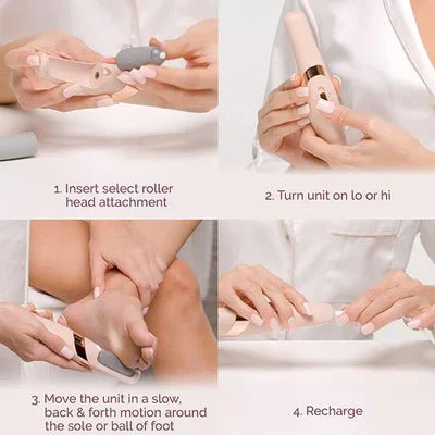 Flawless Finishing Touch Pedi Rechargeable Tool - Electric Foot Callus Remover - Saadiq.pk