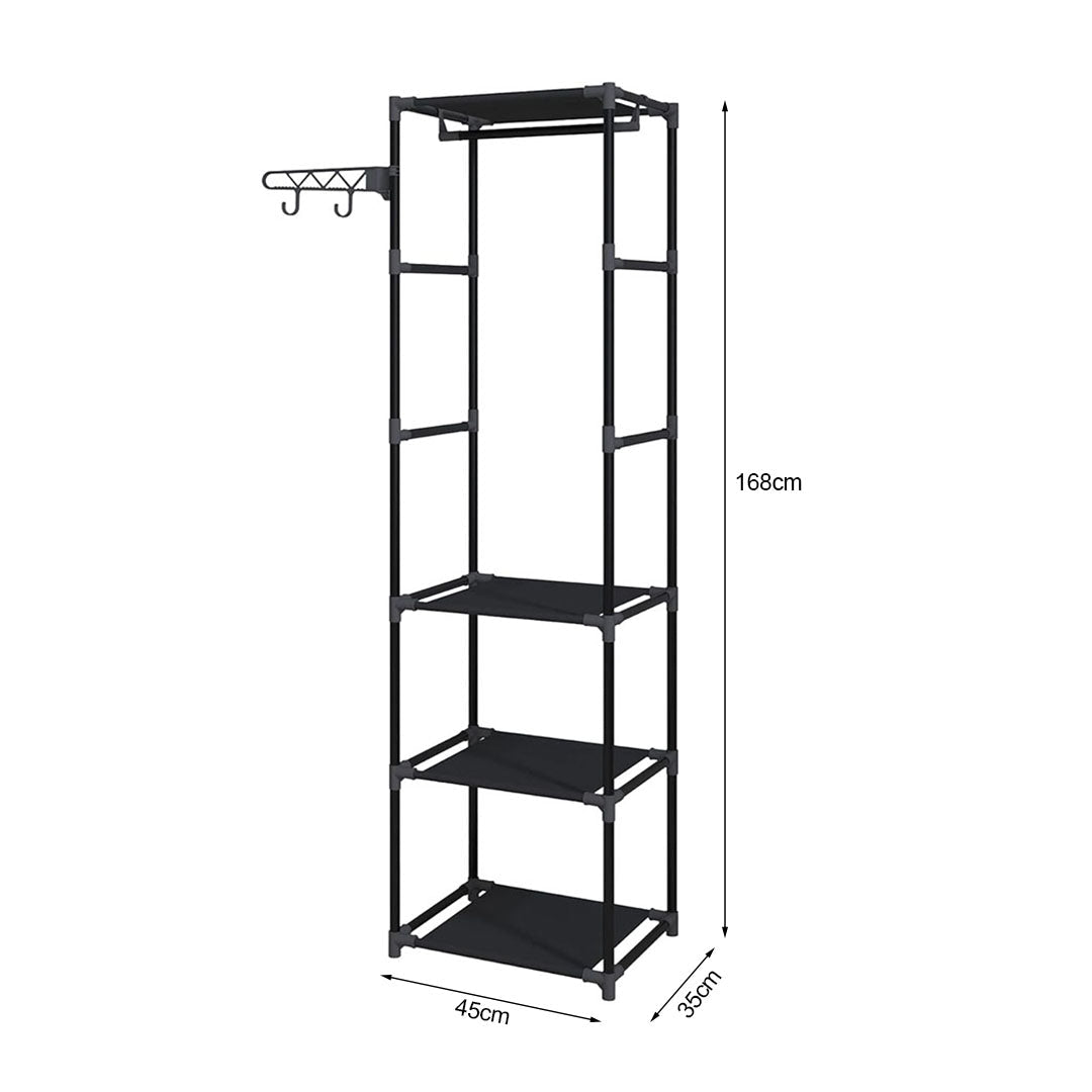 Floor Standing Clothes Hanger – 4 - Layer Wardrobe Organizer - Saadiq.pk