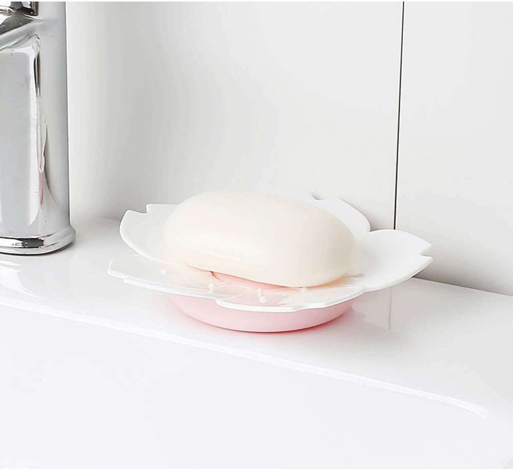Flower Shape Soap Tray – Cute Cartoon Rose Soap Holder - Saadiq.pk