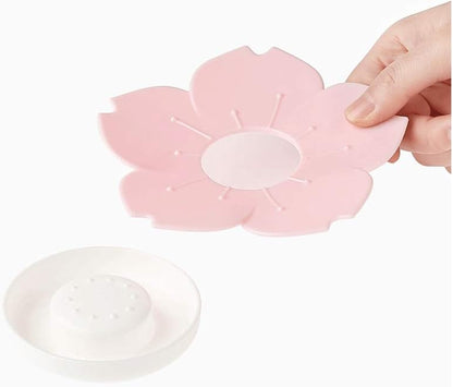 Flower Shape Soap Tray – Cute Cartoon Rose Soap Holder - Saadiq.pk