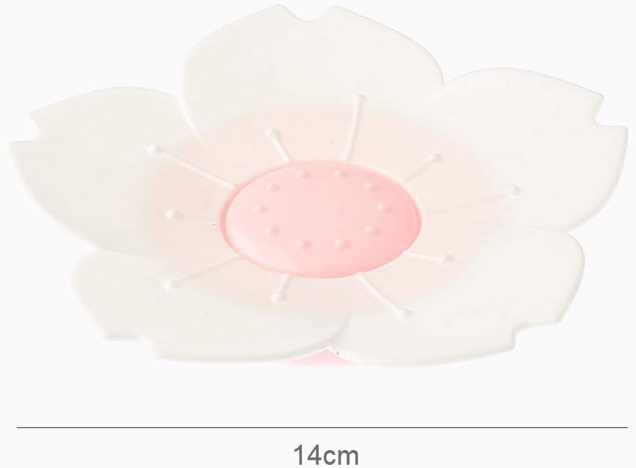 Flower Shape Soap Tray – Cute Cartoon Rose Soap Holder - Saadiq.pk