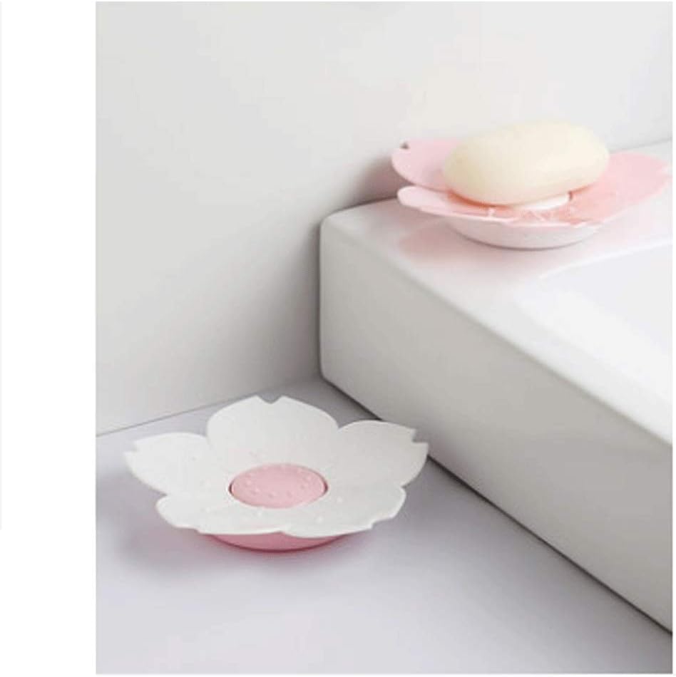 Flower Shape Soap Tray – Cute Cartoon Rose Soap Holder - Saadiq.pk