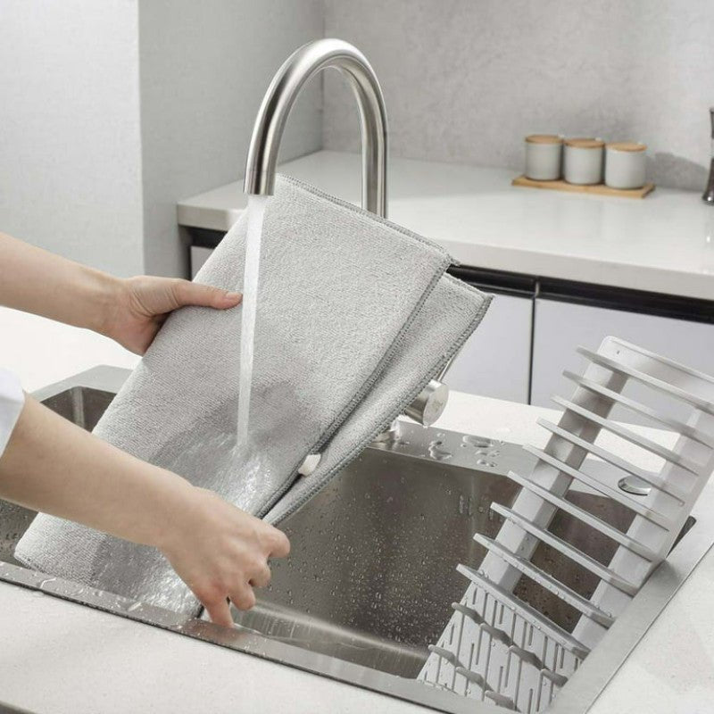 Foldable Dish Drying Pad | Quick‑Dry Mat with Removable Dish Rack - Saadiq.pk