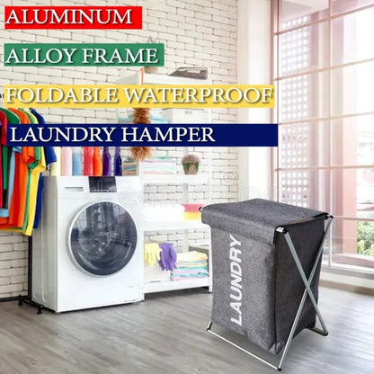 Foldable Laundry Basket with Stand – Portable Clothes Storage Organizer - Saadiq.pk
