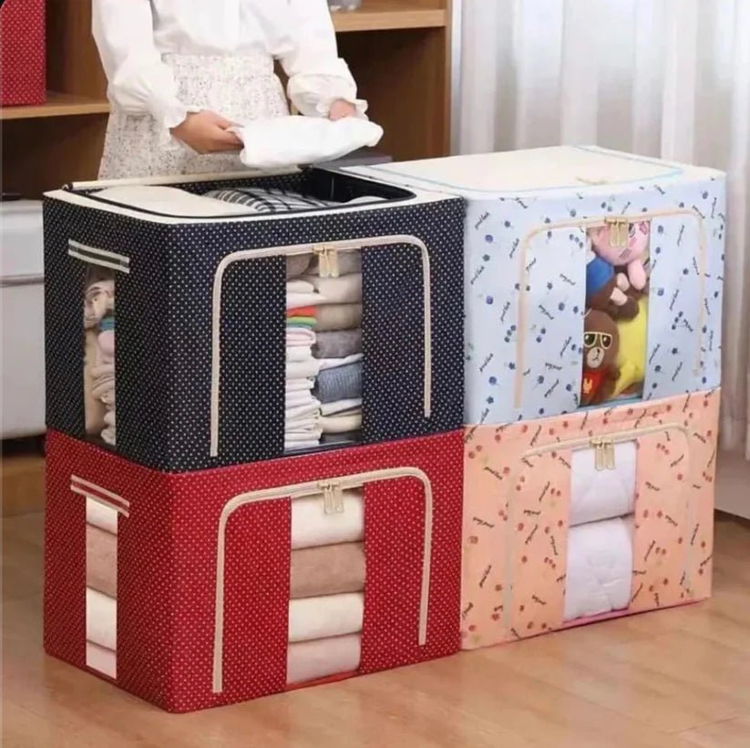 Foldable, Waterproof, Large Capacity, Transparent Design Box - Saadiq.pk