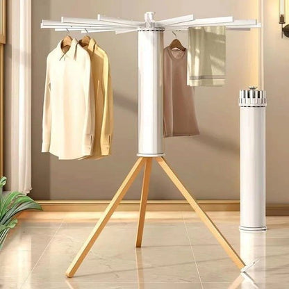 Foldable Wooden Clothes Drying Rack – Heavy Duty 16 - Bar - Saadiq.pk