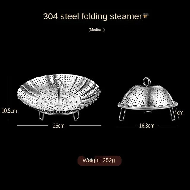 Folding Stainless Steel Steaming Tray - Saadiq.pk