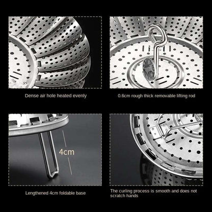 Folding Stainless Steel Steaming Tray - Saadiq.pk