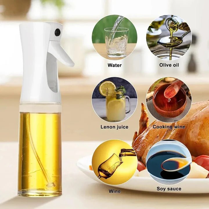 Glass Olive Oil Sprayer 450ML – Kitchen Oil Spray & Pour Bottle - Saadiq.pk