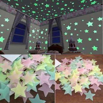 Glowing Star Wall Sticker (Pack of Two) - Saadiq.pk