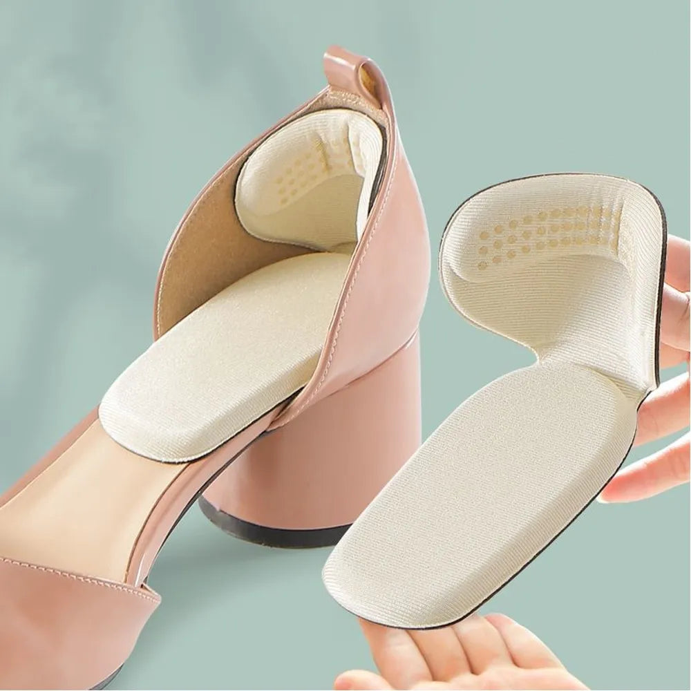 2pcs T-shape shoe heel insoles foot pads - Saadiq.pk Pakistan