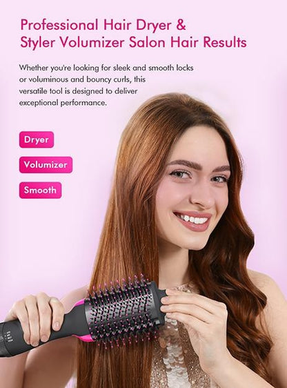 One Step Hot Air Brush – Hair Dryer & Curler Tool