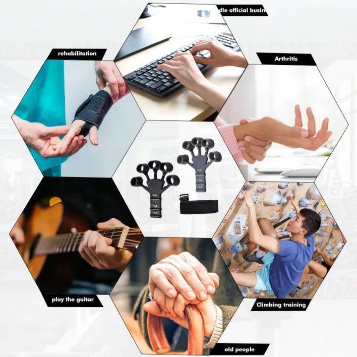 Hand Grip & Finger Stretch Bands with Wrist Support | SAADIQ.PK - Saadiq.pk