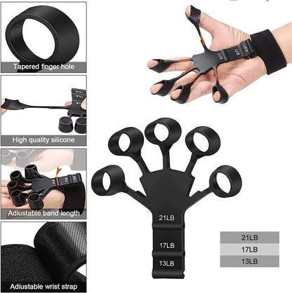 Hand Grip & Finger Stretch Bands with Wrist Support | SAADIQ.PK - Saadiq.pk