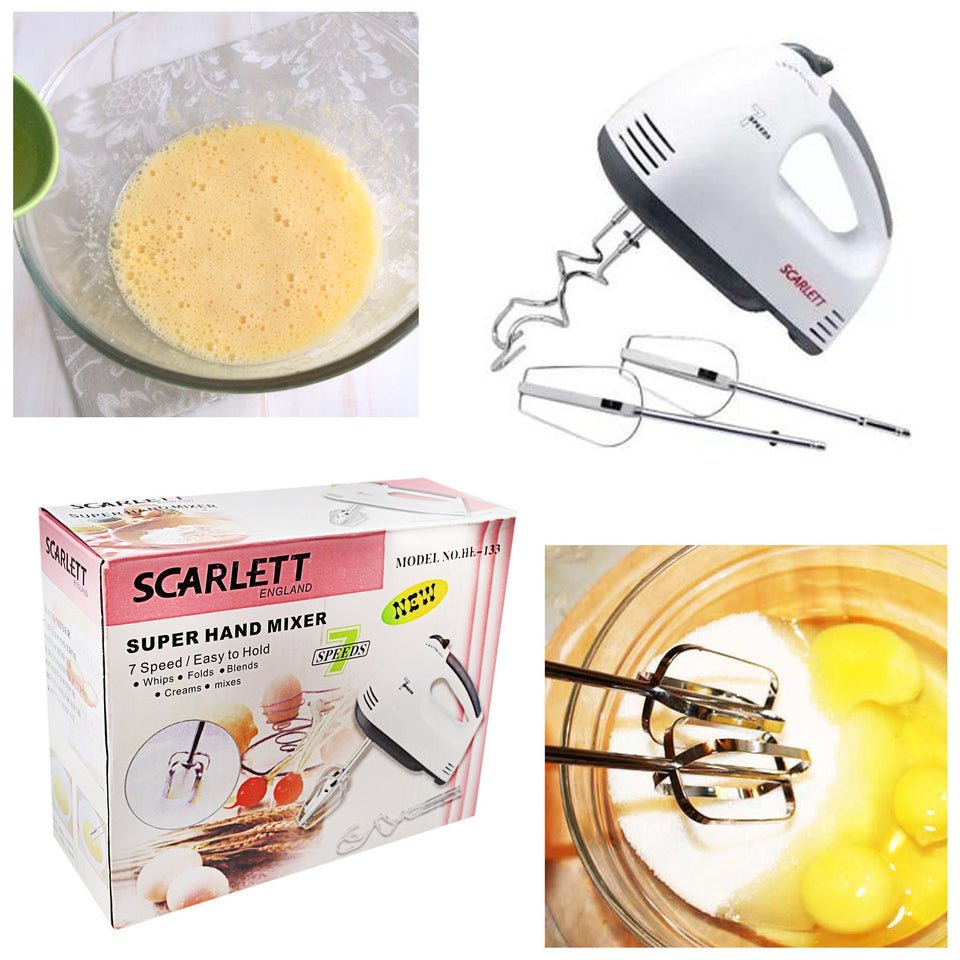 Handheld Electric Mixer – Egg, Cream & Dough Beater - Saadiq.pk