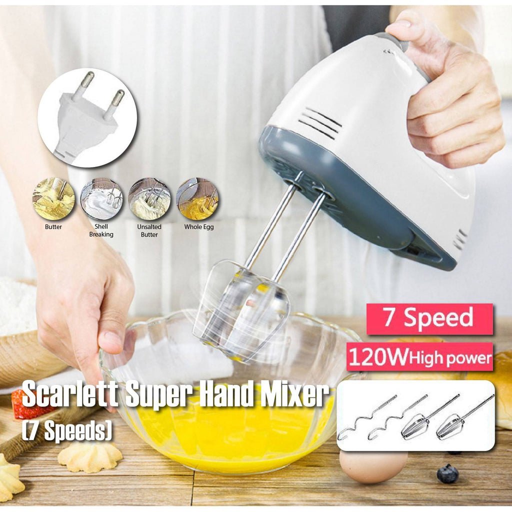 Handheld Electric Mixer – Egg, Cream & Dough Beater - Saadiq.pk