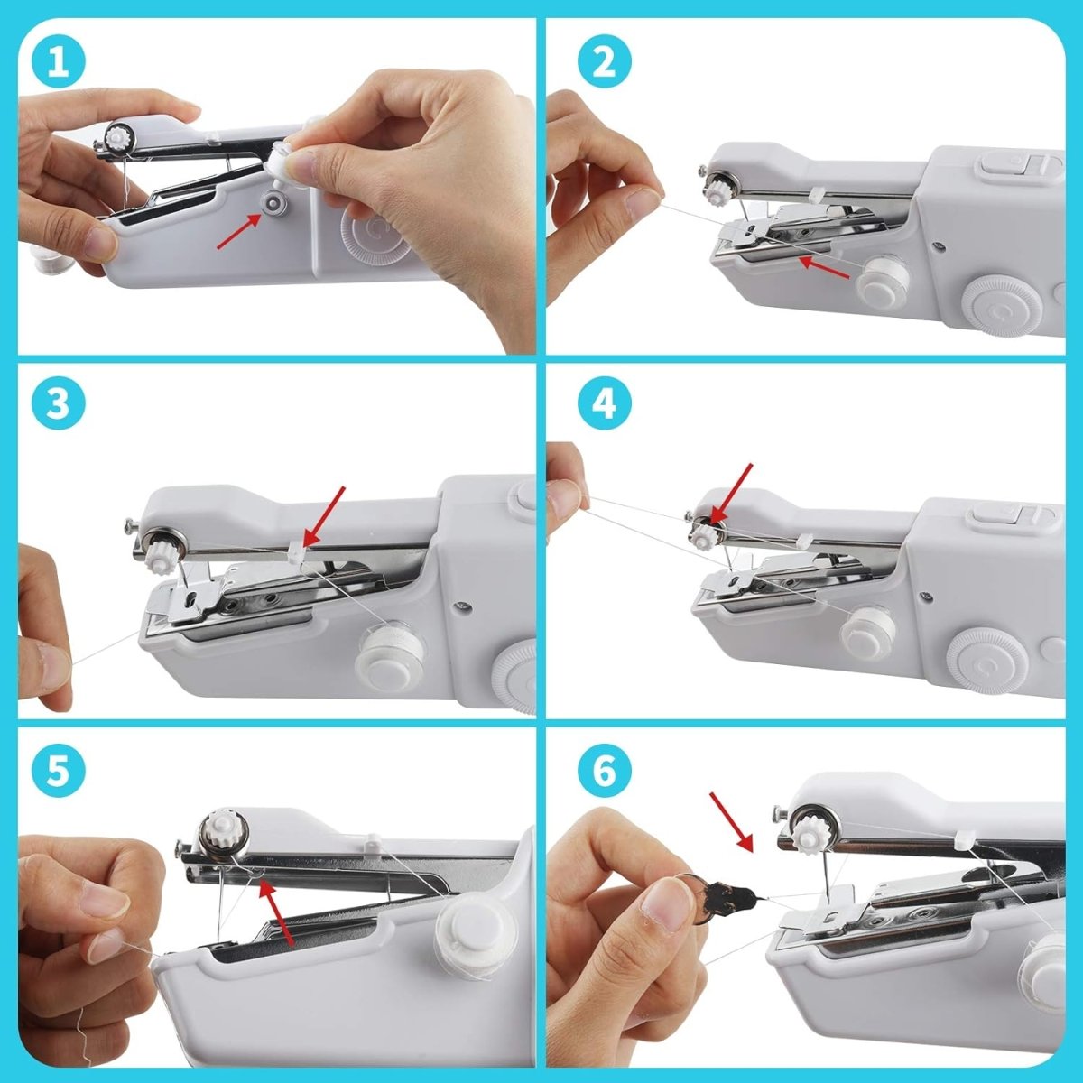 Handy Stitch Portable Sewing Machine | Portable Sewing Device for Clothes & Fabric - Saadiq.pk