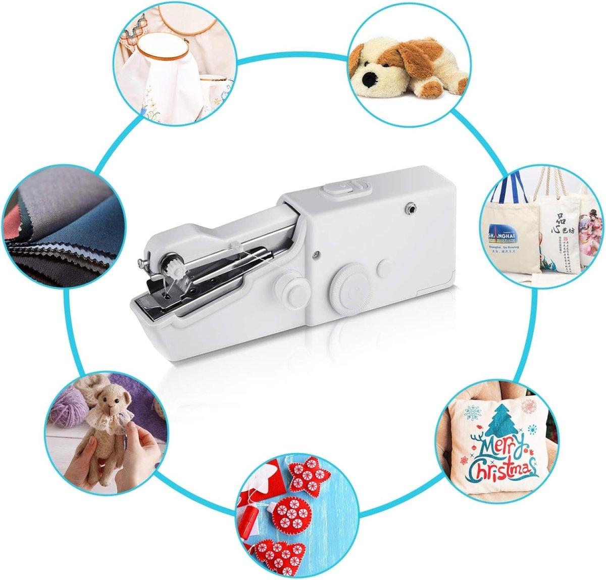 Handy Stitch Portable Sewing Machine | Portable Sewing Device for Clothes & Fabric - Saadiq.pk