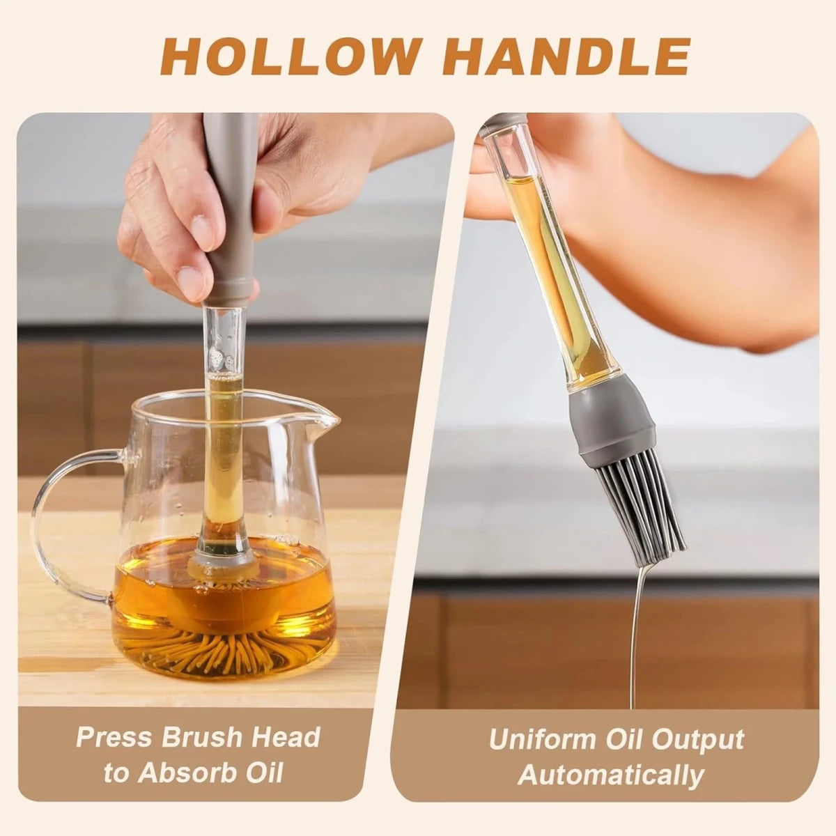 Heat‑Resistant Silicone Basting Brush for BBQ, Baking & Cooking - Saadiq.pk