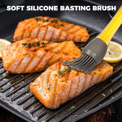 Heat‑Resistant Silicone Basting Brush for BBQ, Baking & Cooking - Saadiq.pk