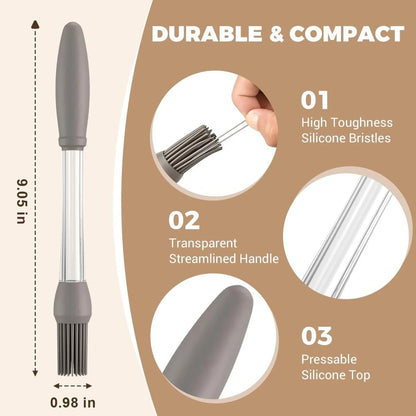 Heat‑Resistant Silicone Basting Brush for BBQ, Baking & Cooking - Saadiq.pk