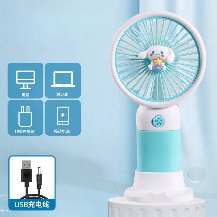 Hello Kitty Sanrio Portable USB Rechargeable Fan – Mini Handheld Cooling Fan - Saadiq.pk