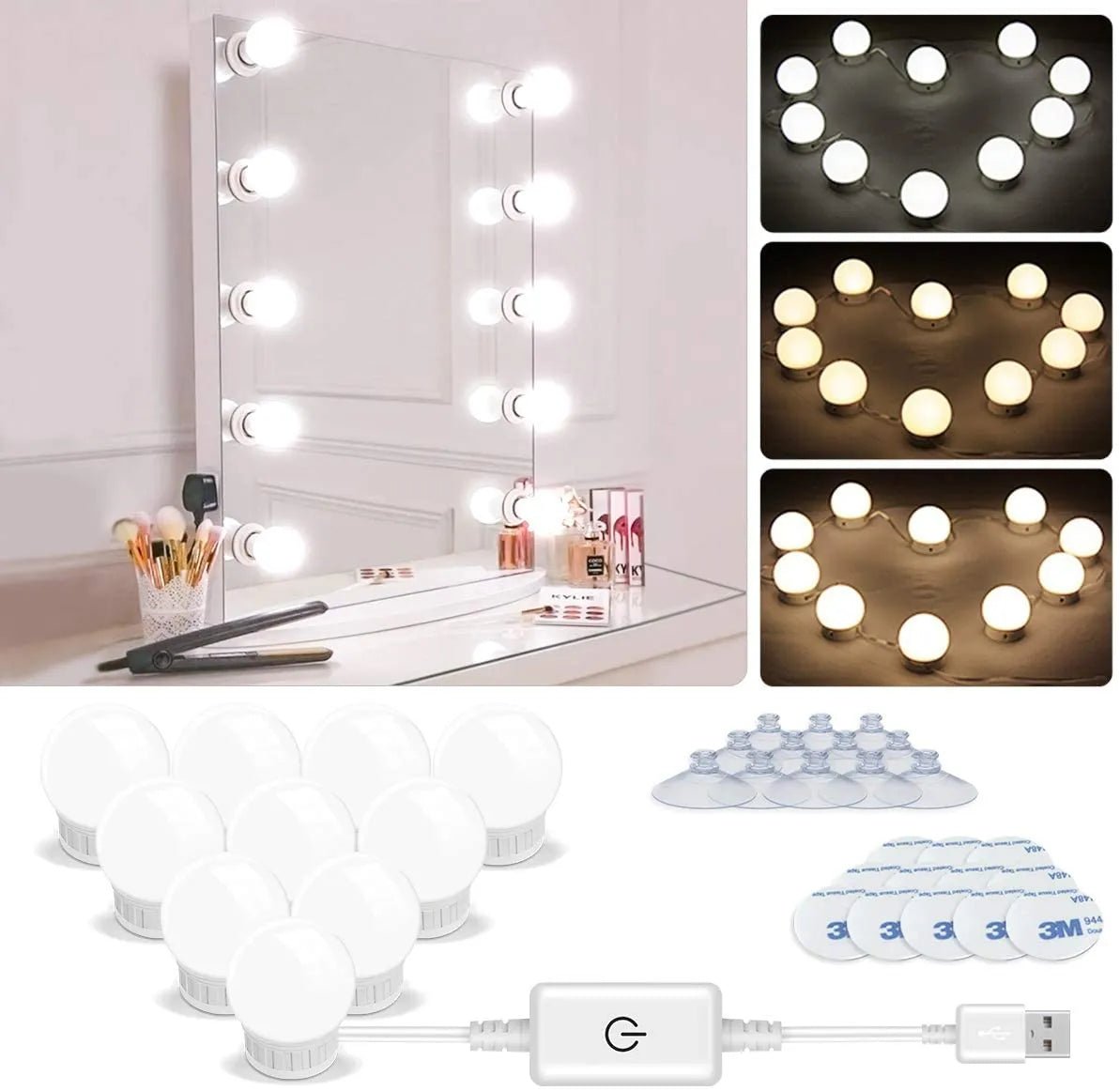 Hollywood Style LED Vanity Mirror Lights - Saadiq.pk