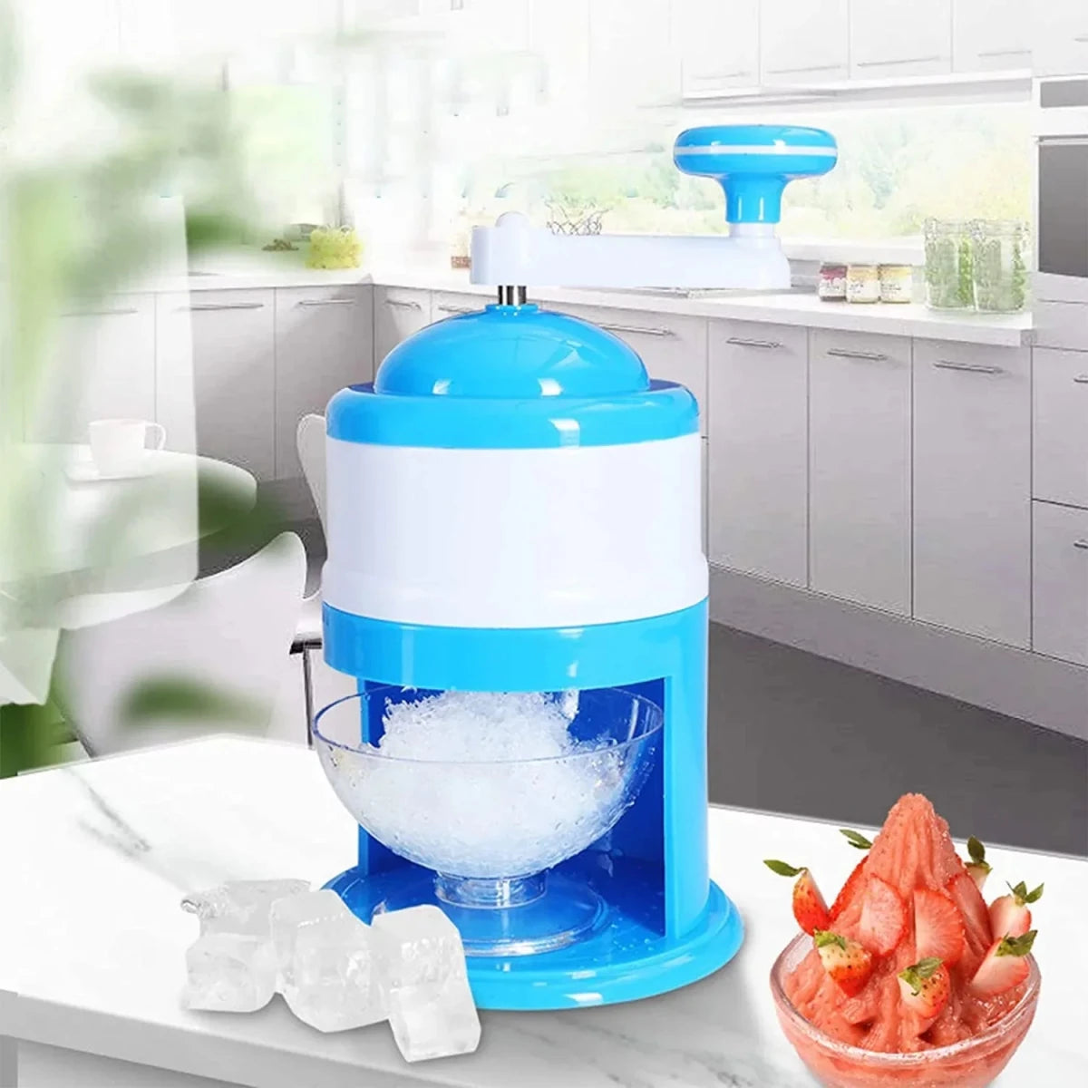 Ice Crusher Gola Ganda Machine – Manual Shaved Ice & Snow Cone Maker - Saadiq.pk