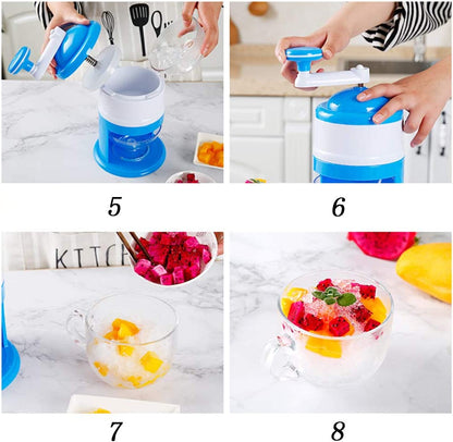 Ice Crusher Gola Ganda Machine – Manual Shaved Ice & Snow Cone Maker - Saadiq.pk