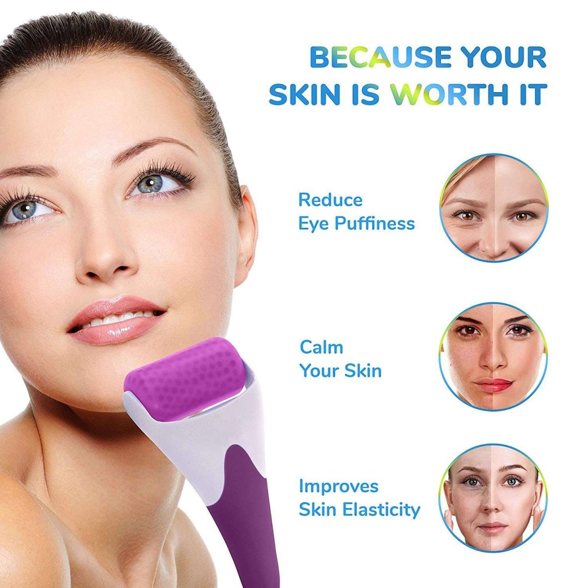 Ice Roller – Skin Refreshing & Pore Tightening Face Massager - Saadiq.pk