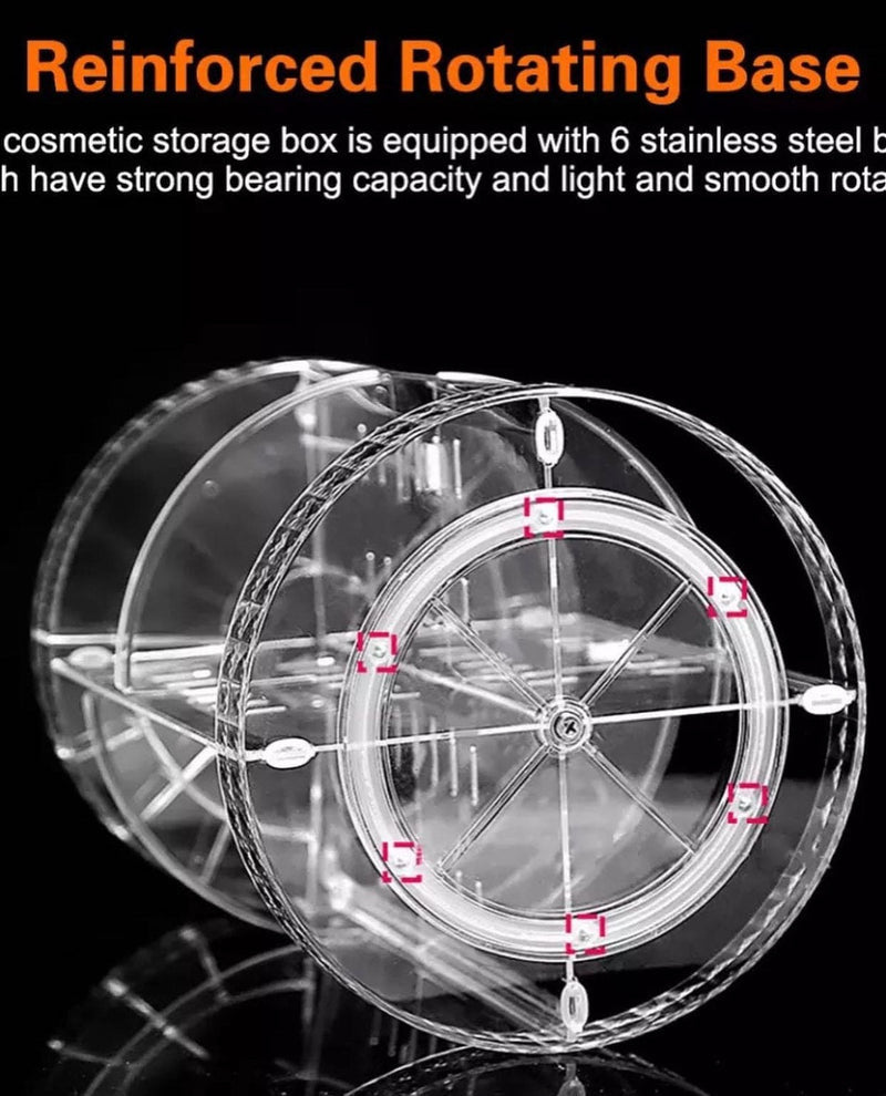 360° Rotating Makeup Organizer