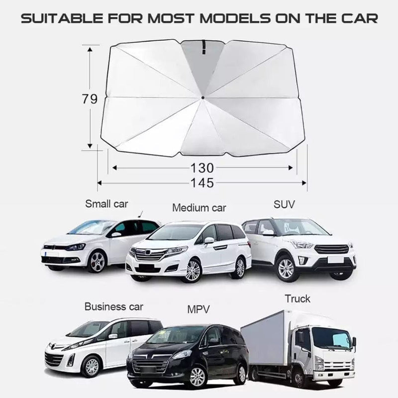 Foldable Car Windshield Sun Shade Umbrella