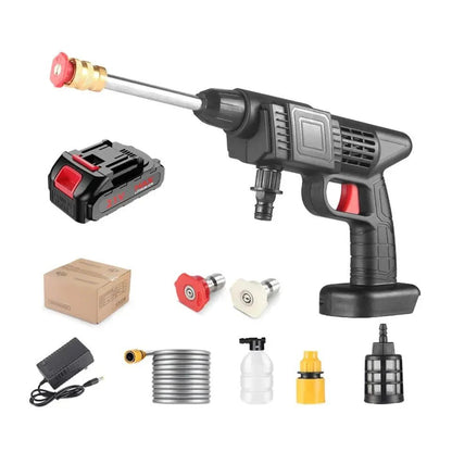 Imported High - pressure Rechargeable Wireless Car Washer |Multi Nozzle High Quality - Saadiq.pk