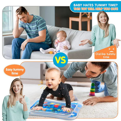 Infinno Inflatable Tummy Time Water Play Mat – Sensory Development Mat for Babies (3-24 Months)