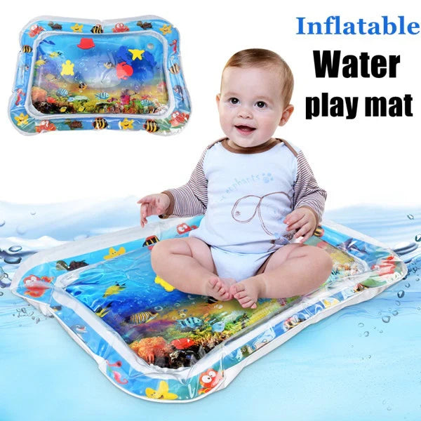 Infinno Inflatable Tummy Time Water Play Mat – Sensory Development Mat for Babies (3-24 Months)