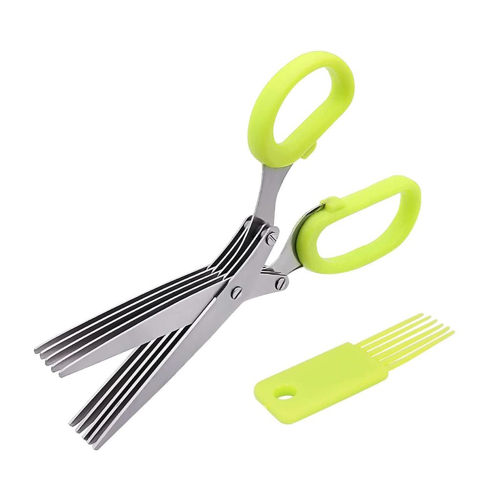 InnovaGoods 5 - in - 1 Multi - Blade Kitchen Scissors – Multi - Purpose Cutter - Saadiq.pk