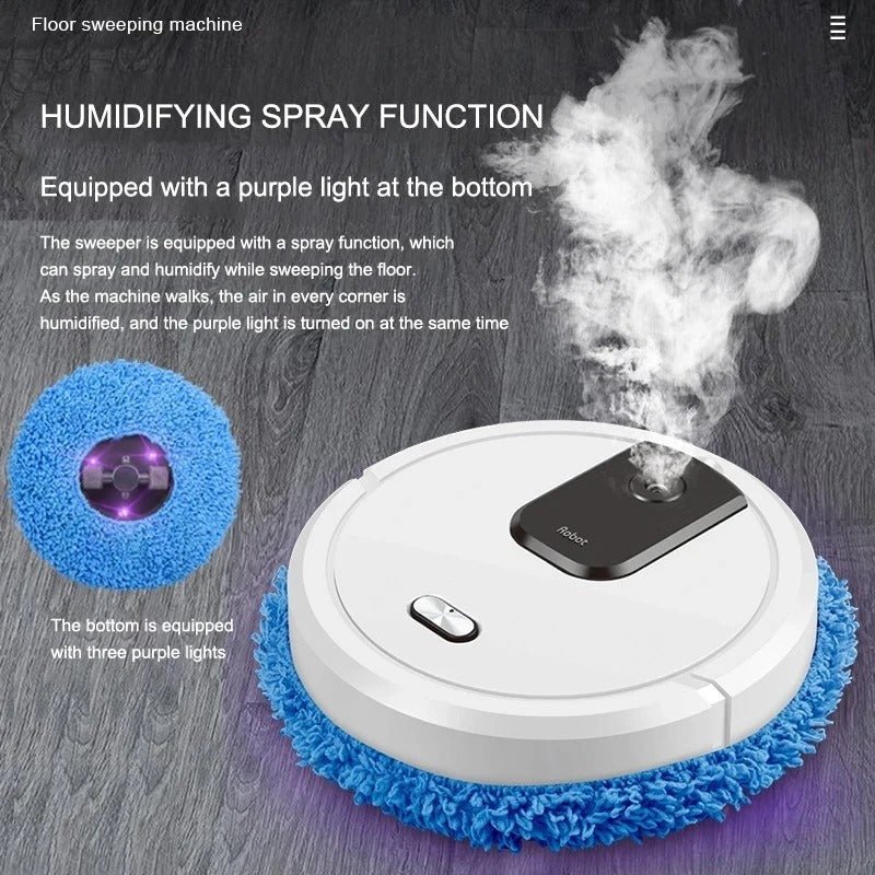 Intelligent Robot Sweeper With Humidifiying Spray - Saadiq.pk