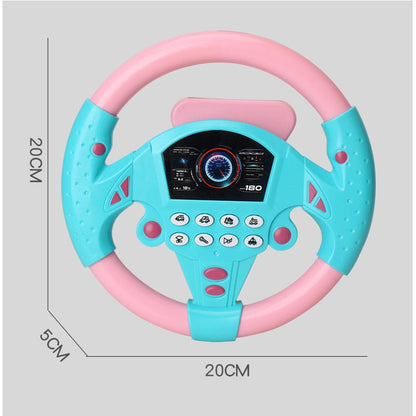 Interactive Car Steering Wheel Toy for Kids with Sound & Buttons - Saadiq.pk