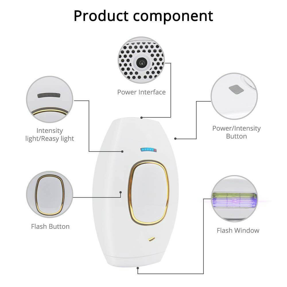 IPL Hair Removal Device for Home Use – Painless Full Body Hair Removal Machine - Saadiq.pk