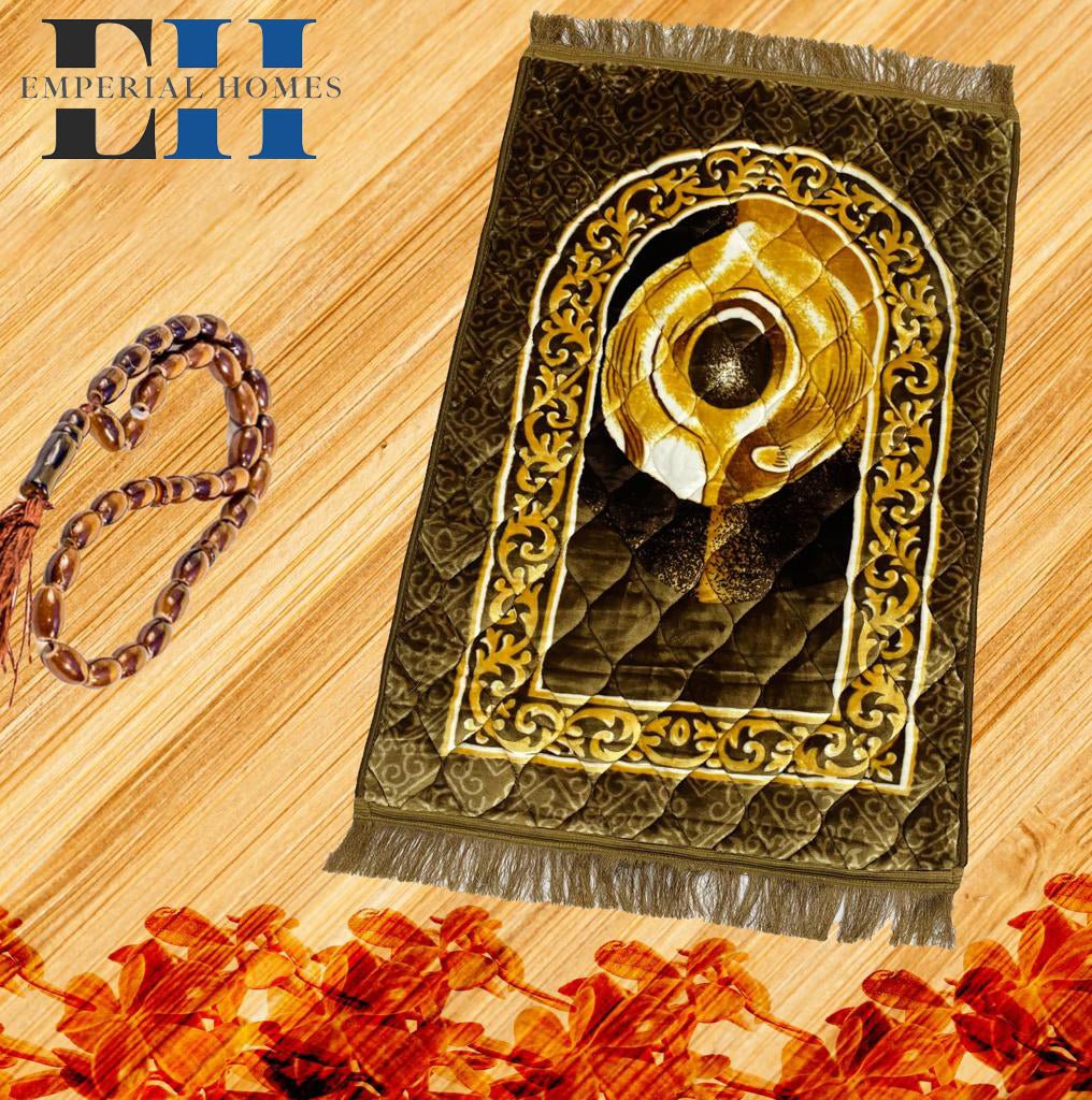 Jaye Namaz Royal – Premium Velvet Prayer Mat with Foam Cushioning - Saadiq.pk