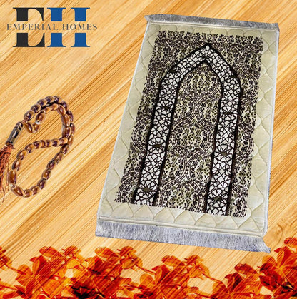 Jaye Namaz Royal – Premium Velvet Prayer Mat with Foam Cushioning - Saadiq.pk