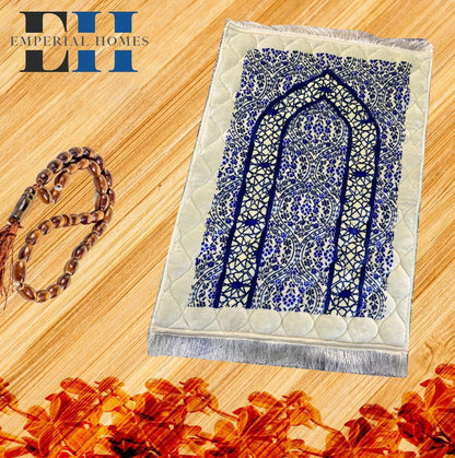 Jaye Namaz Royal – Premium Velvet Prayer Mat with Foam Cushioning - Saadiq.pk