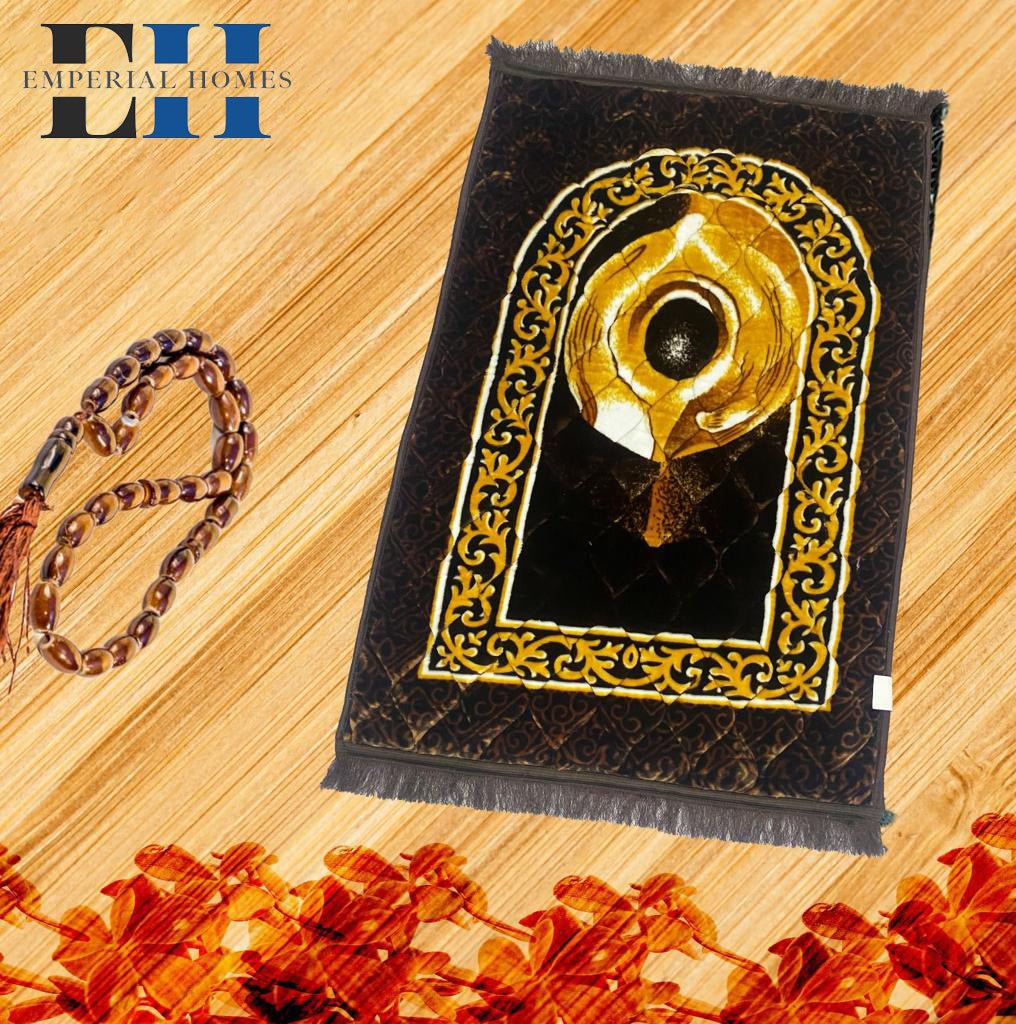 Jaye Namaz Royal – Premium Velvet Prayer Mat with Foam Cushioning - Saadiq.pk