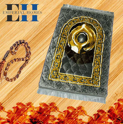 Jaye Namaz Royal – Premium Velvet Prayer Mat with Foam Cushioning - Saadiq.pk