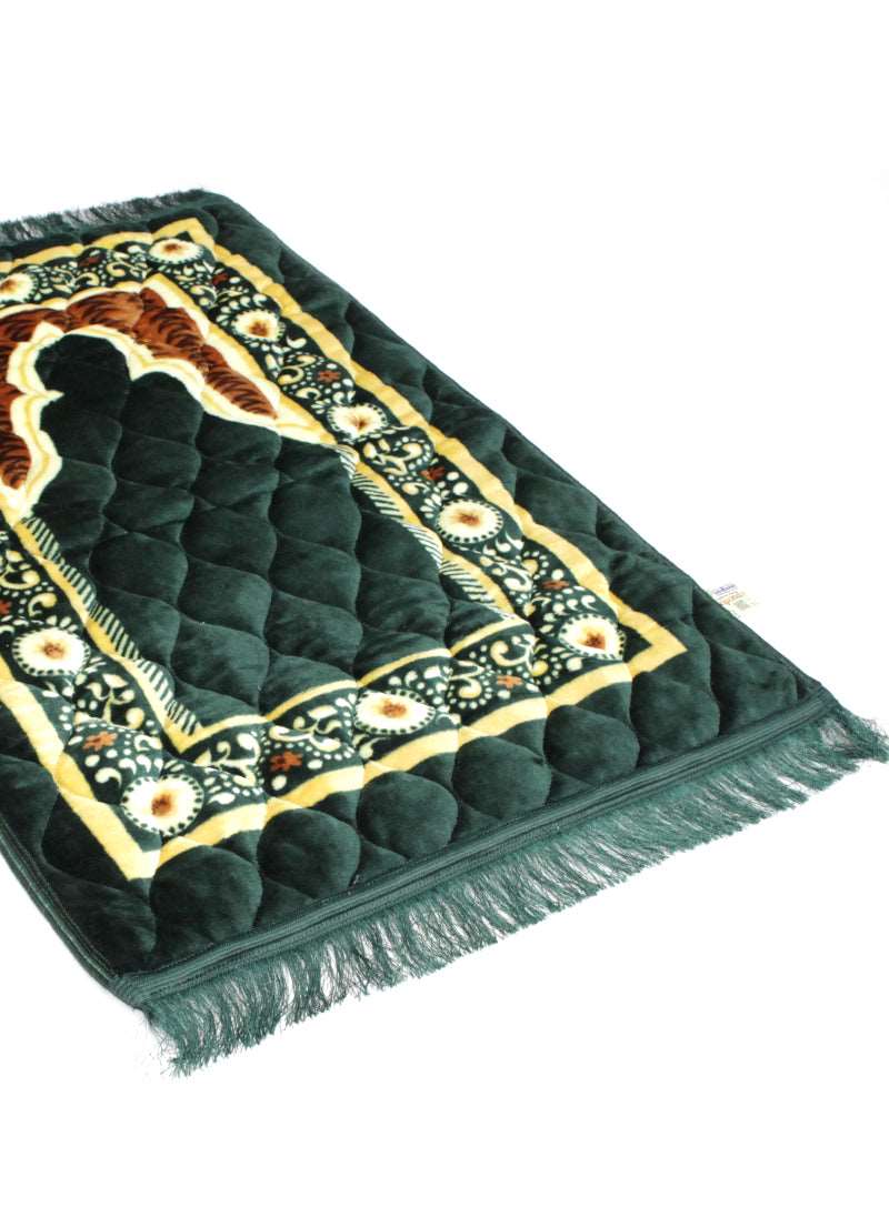 Jaye Namaz Royal – Premium Velvet Prayer Mat with Foam Cushioning - Saadiq.pk