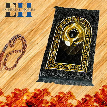Jaye Namaz Royal – Premium Velvet Prayer Mat with Foam Cushioning - Saadiq.pk