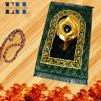 Jaye Namaz Royal – Premium Velvet Prayer Mat with Foam Cushioning - Saadiq.pk